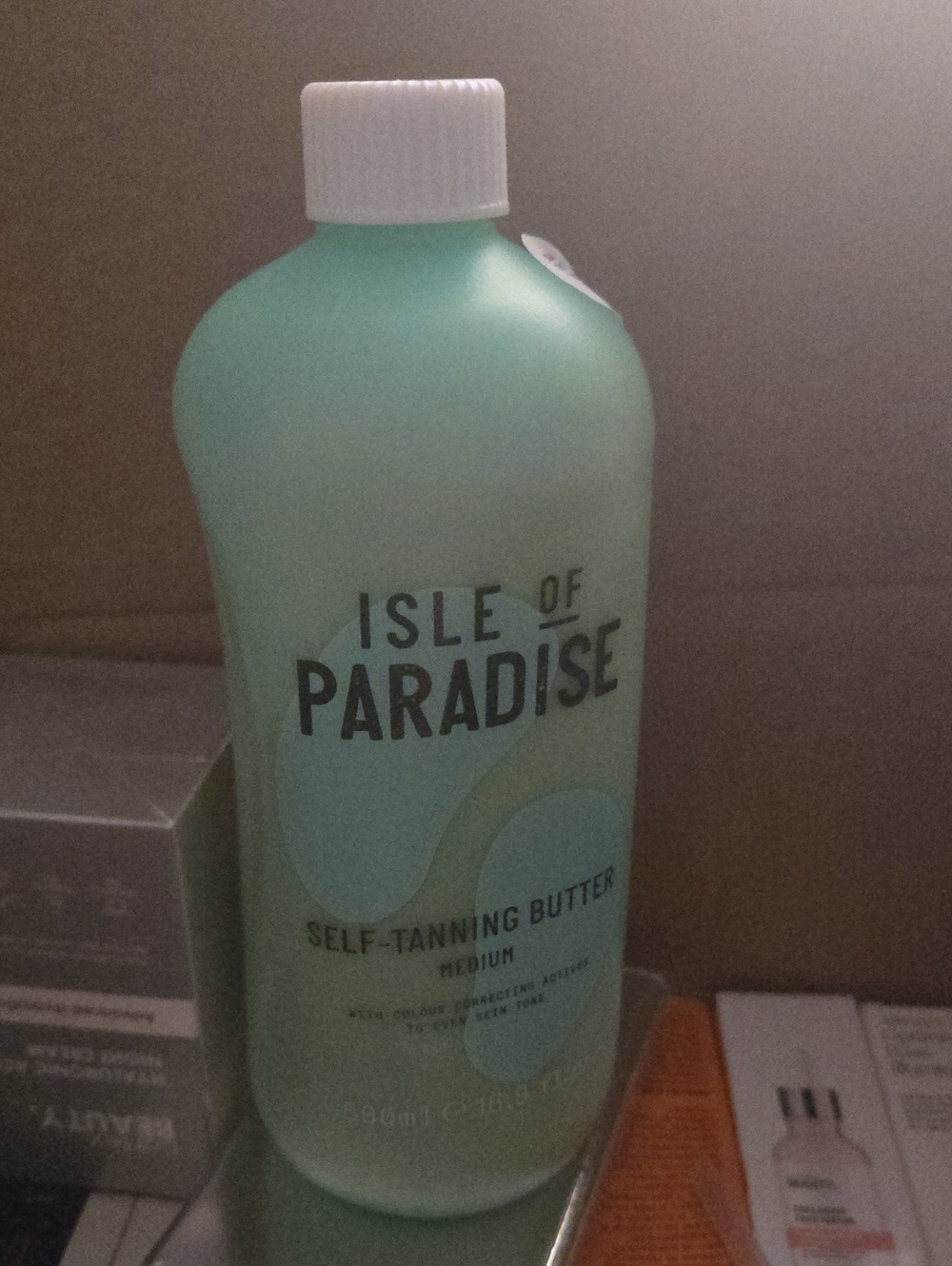 Isle of Paradise Mint Green Self-Tanning Butter Bottle